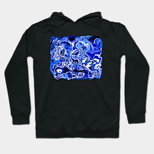 Abstract #15 aqua blue Hoodie